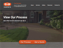 Tablet Screenshot of dandbconcrete.com